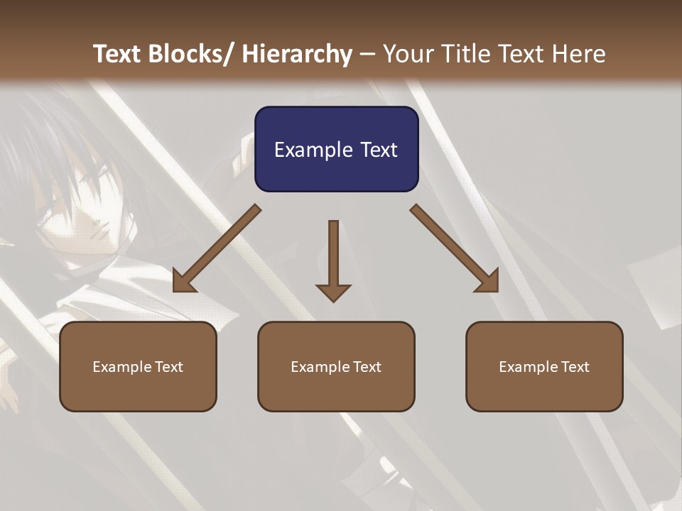 An Anime Character With A Sword In His Hand PowerPoint Template