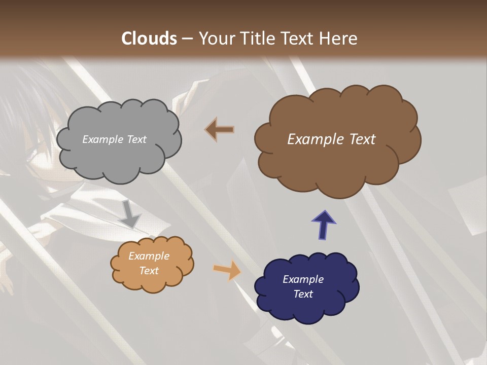 An Anime Character With A Sword In His Hand PowerPoint Template