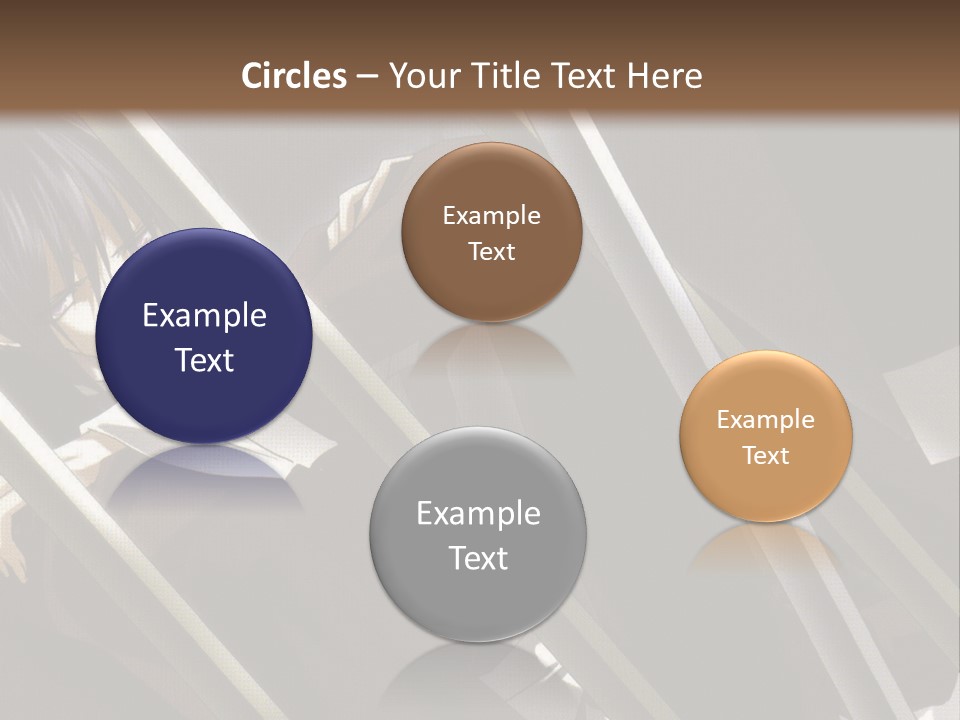 An Anime Character With A Sword In His Hand PowerPoint Template