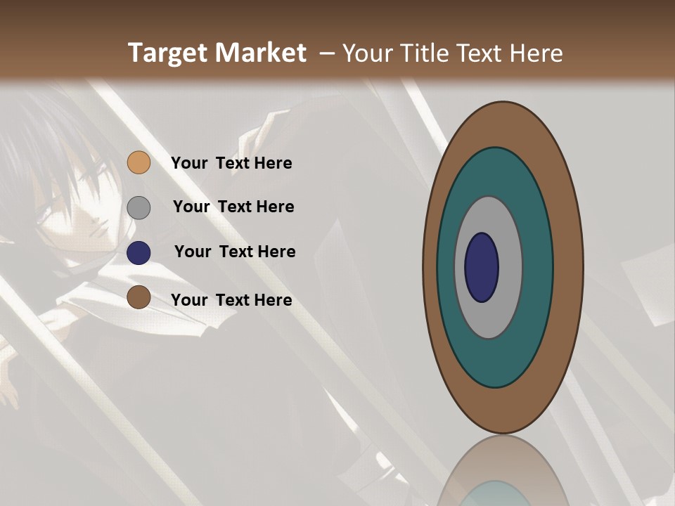 An Anime Character With A Sword In His Hand PowerPoint Template