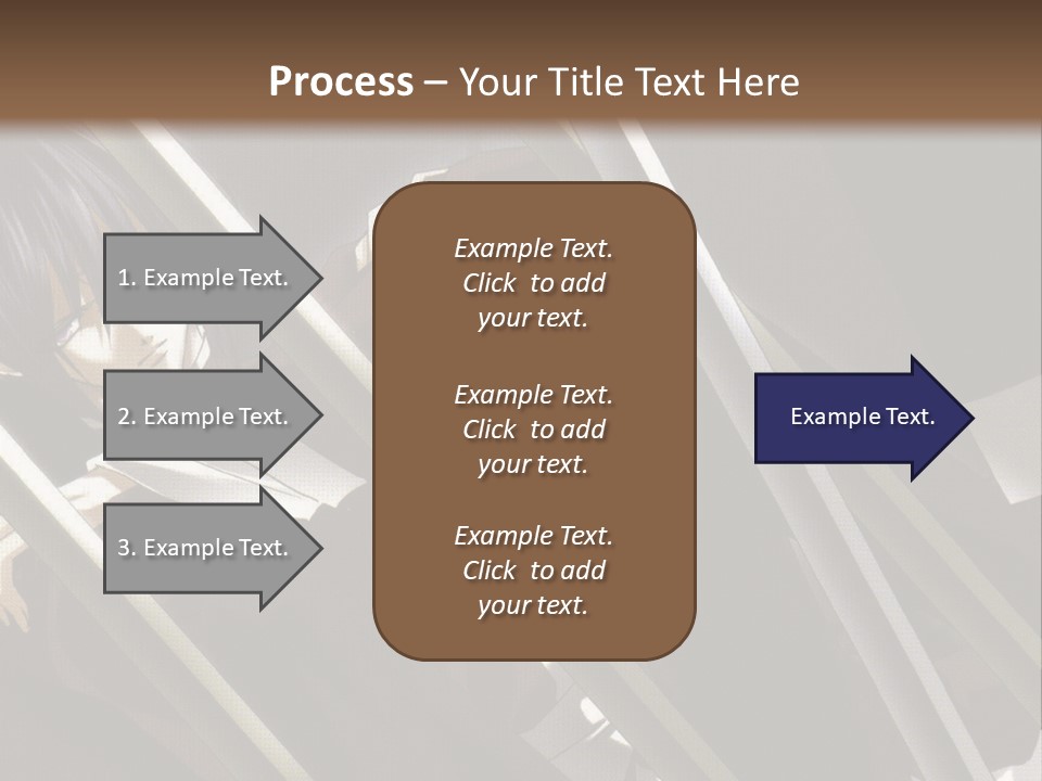An Anime Character With A Sword In His Hand PowerPoint Template