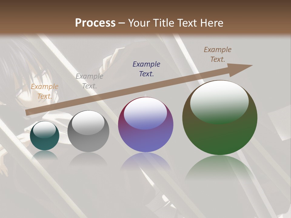 An Anime Character With A Sword In His Hand PowerPoint Template