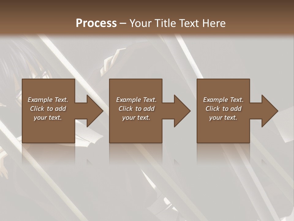 An Anime Character With A Sword In His Hand PowerPoint Template