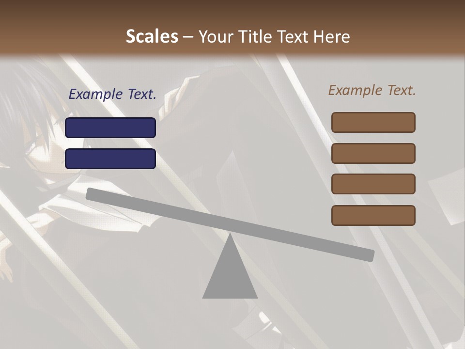 An Anime Character With A Sword In His Hand PowerPoint Template
