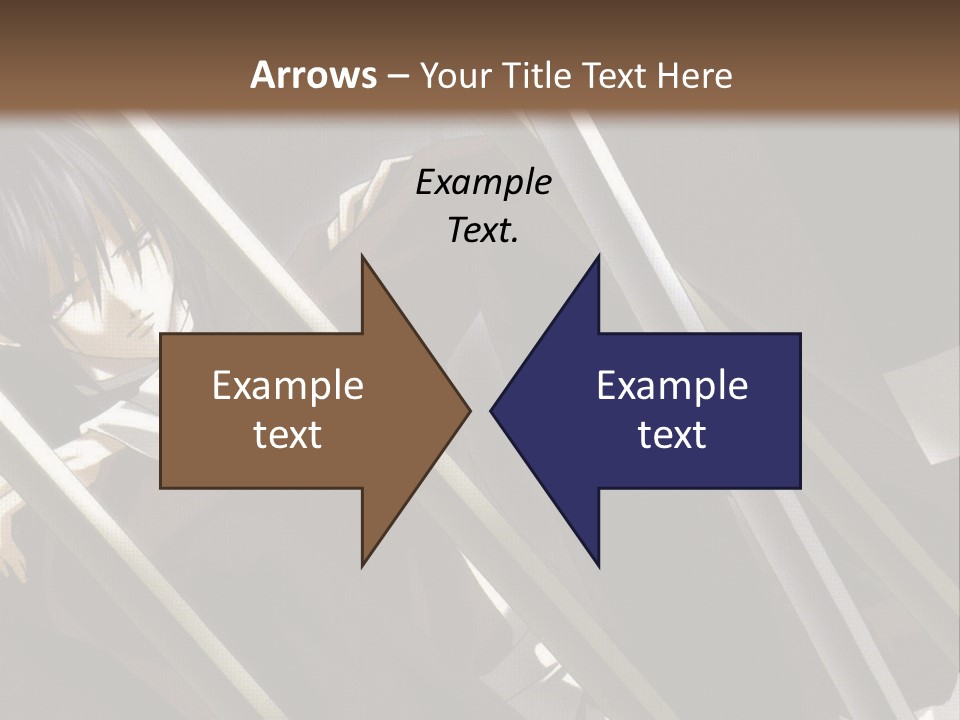 An Anime Character With A Sword In His Hand PowerPoint Template