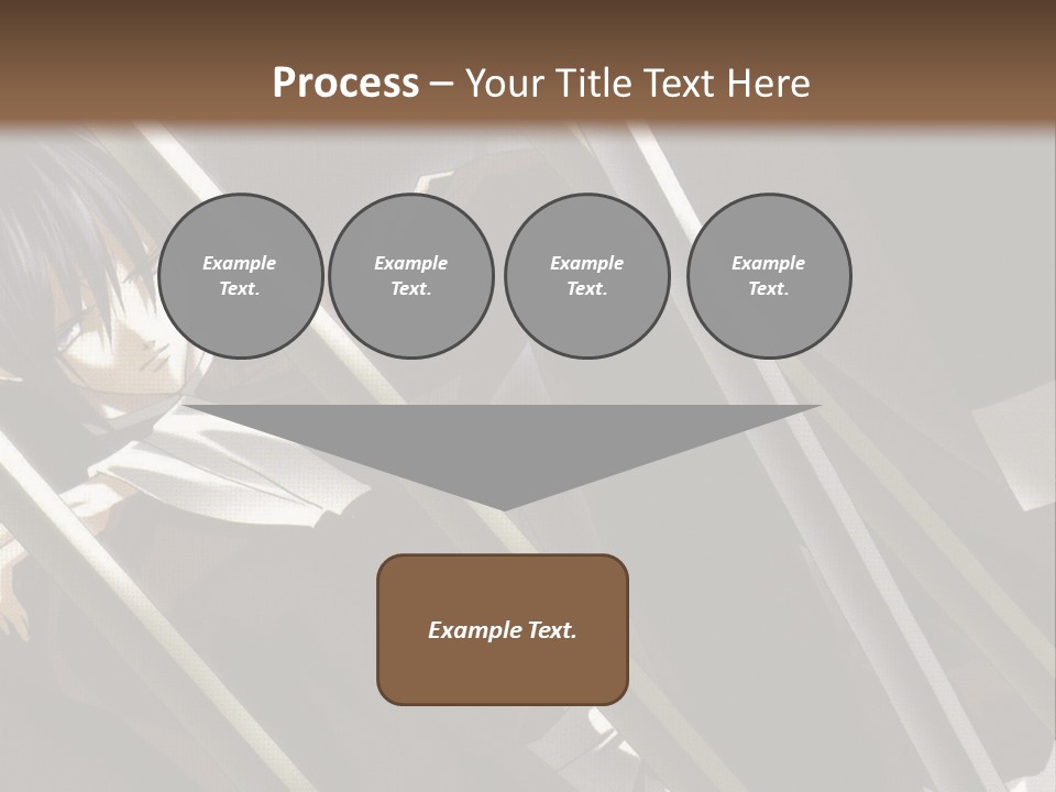 An Anime Character With A Sword In His Hand PowerPoint Template