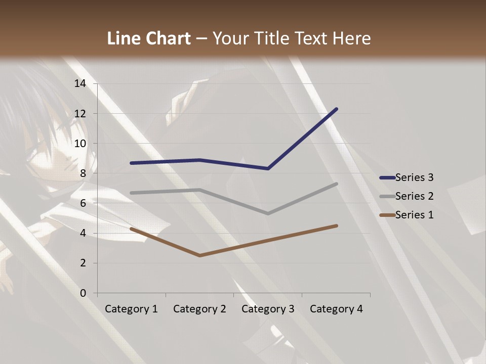 An Anime Character With A Sword In His Hand PowerPoint Template