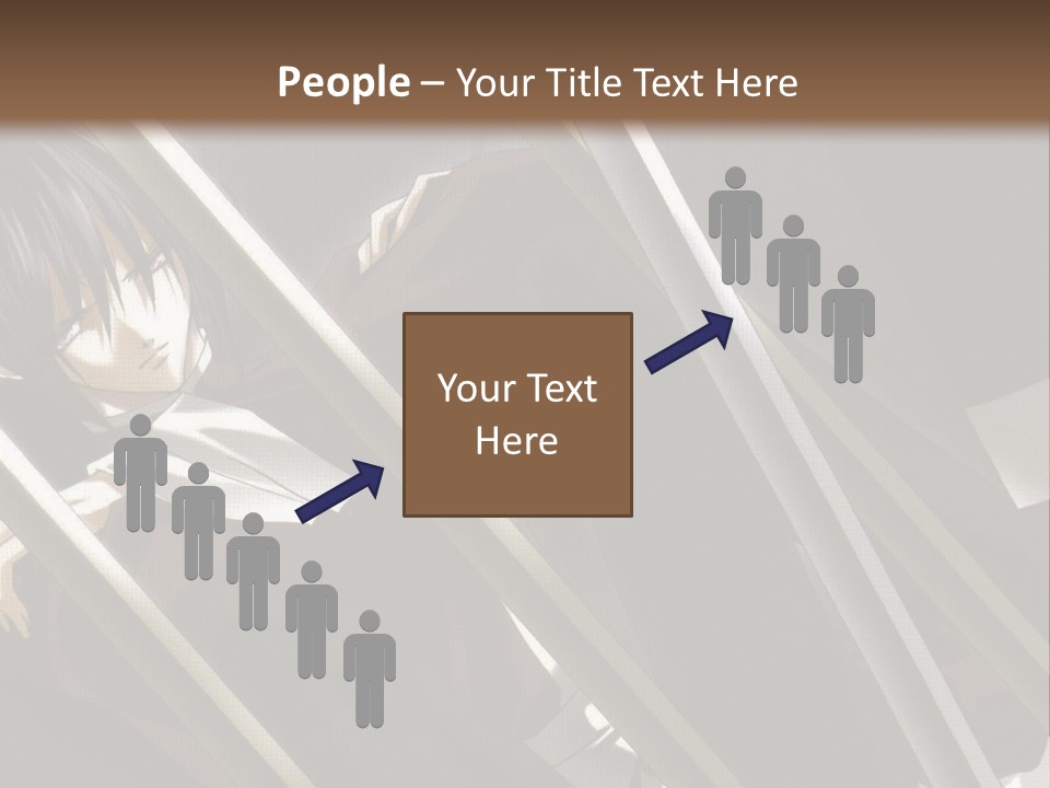 An Anime Character With A Sword In His Hand PowerPoint Template