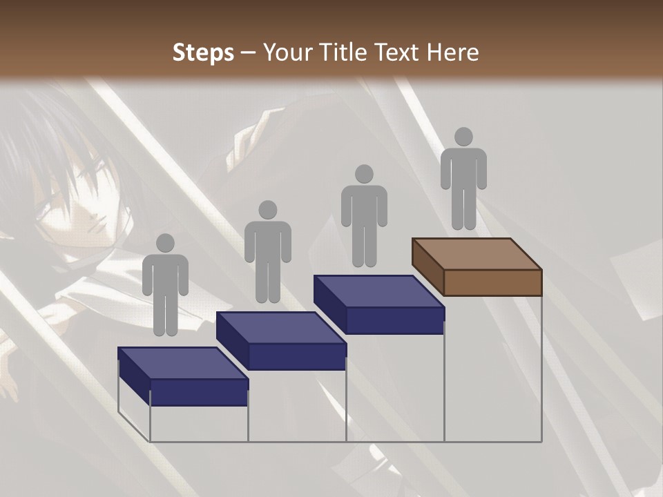 An Anime Character With A Sword In His Hand PowerPoint Template