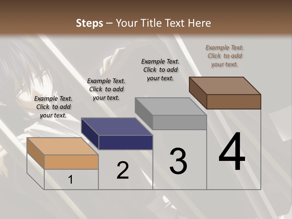 An Anime Character With A Sword In His Hand PowerPoint Template