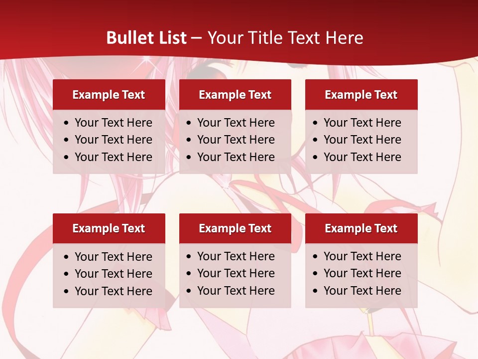 A Girl In A Pink Dress With A Heart On Her Head PowerPoint Template