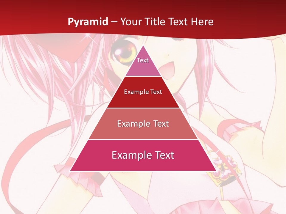 A Girl In A Pink Dress With A Heart On Her Head PowerPoint Template