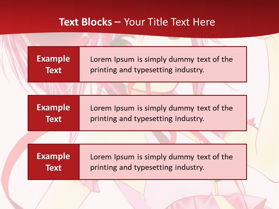 A Girl In A Pink Dress With A Heart On Her Head PowerPoint Template