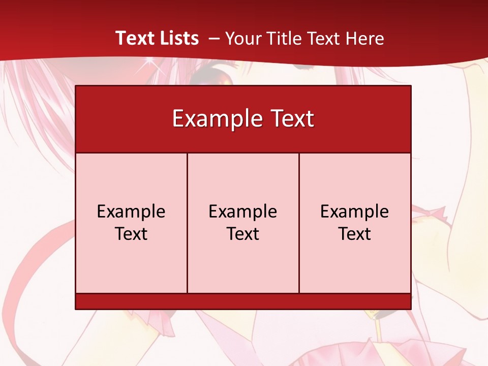 A Girl In A Pink Dress With A Heart On Her Head PowerPoint Template