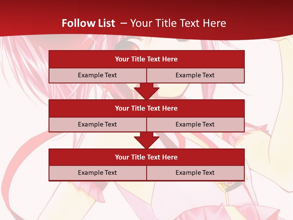 A Girl In A Pink Dress With A Heart On Her Head PowerPoint Template