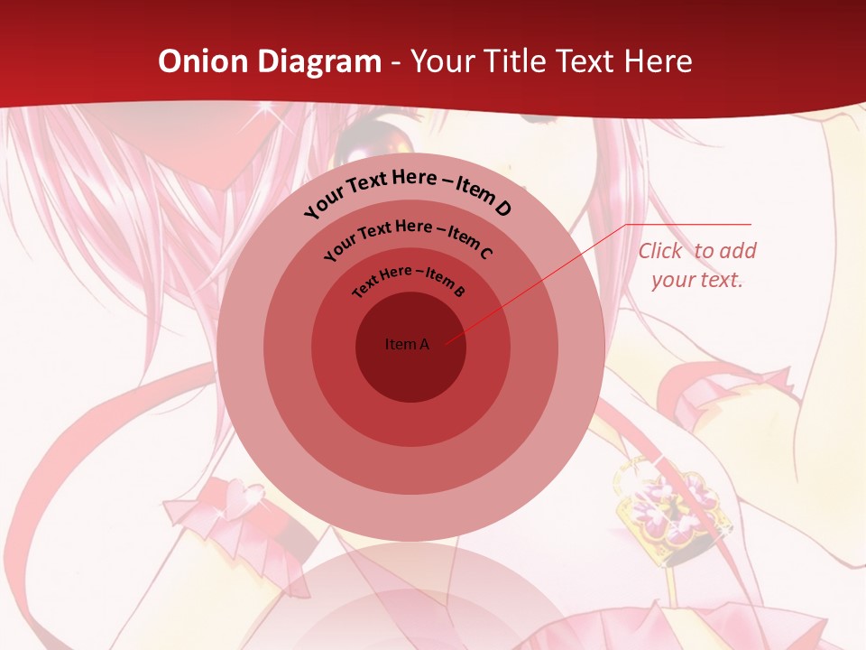 A Girl In A Pink Dress With A Heart On Her Head PowerPoint Template