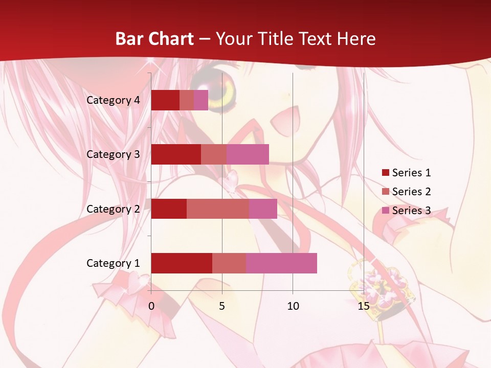 A Girl In A Pink Dress With A Heart On Her Head PowerPoint Template