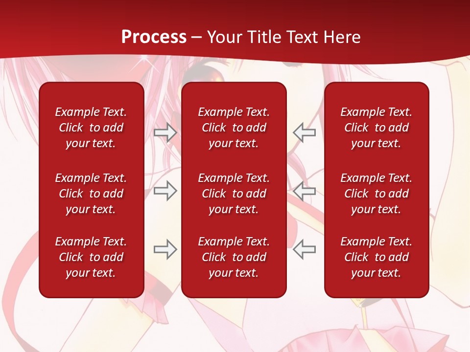 A Girl In A Pink Dress With A Heart On Her Head PowerPoint Template