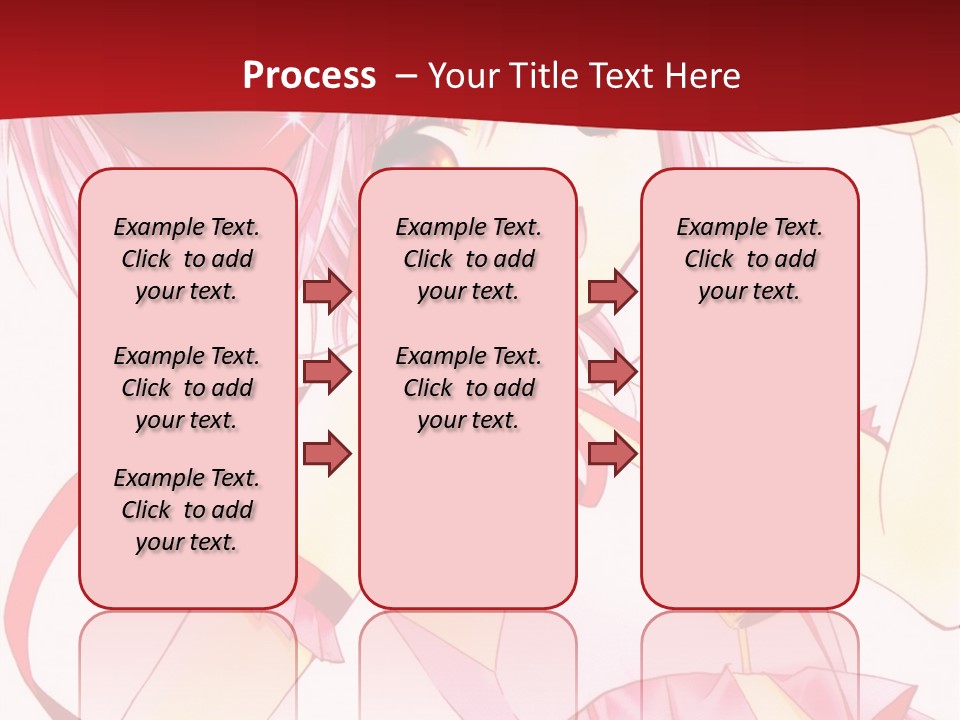 A Girl In A Pink Dress With A Heart On Her Head PowerPoint Template