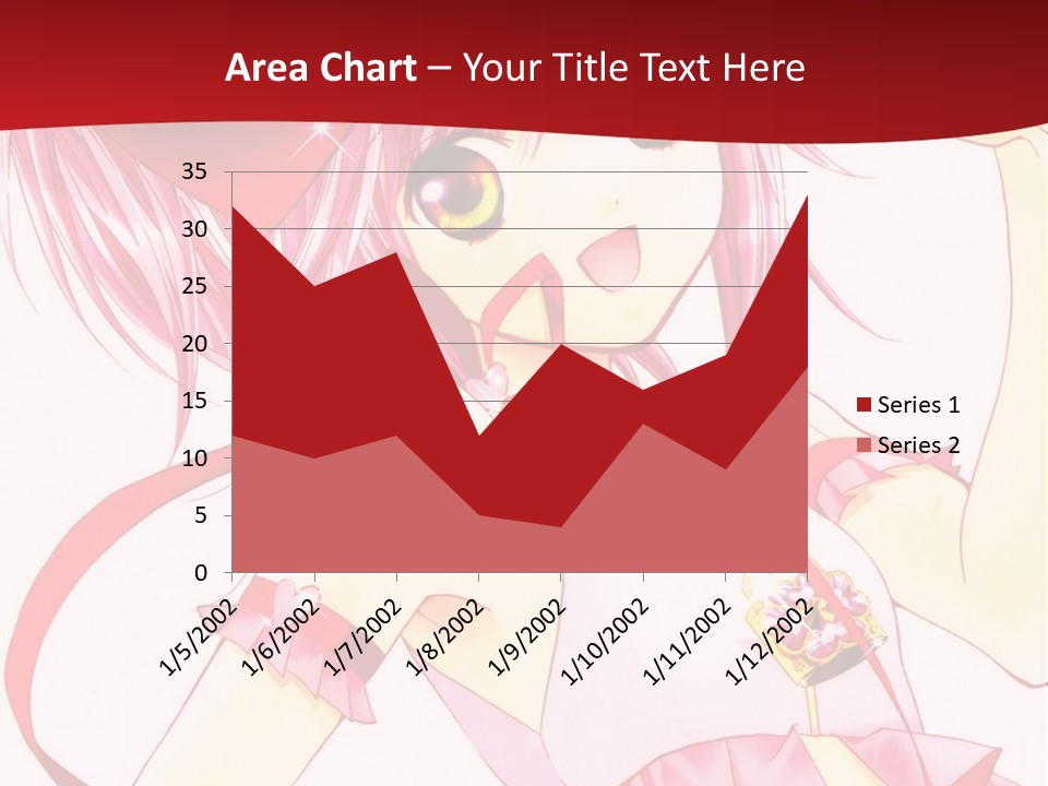 A Girl In A Pink Dress With A Heart On Her Head PowerPoint Template