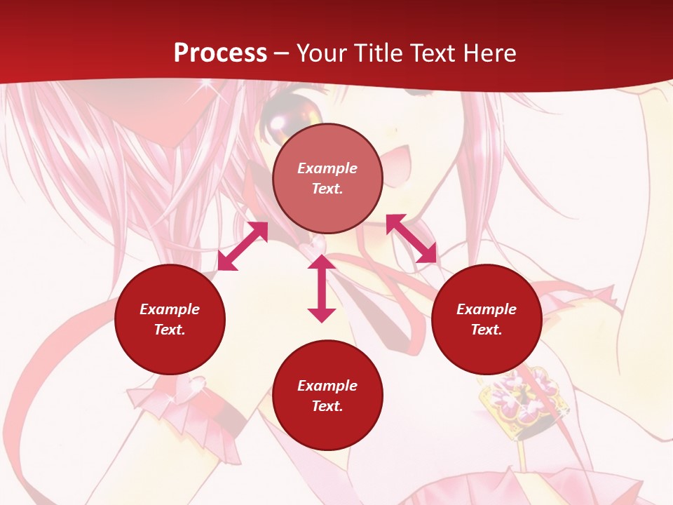 A Girl In A Pink Dress With A Heart On Her Head PowerPoint Template