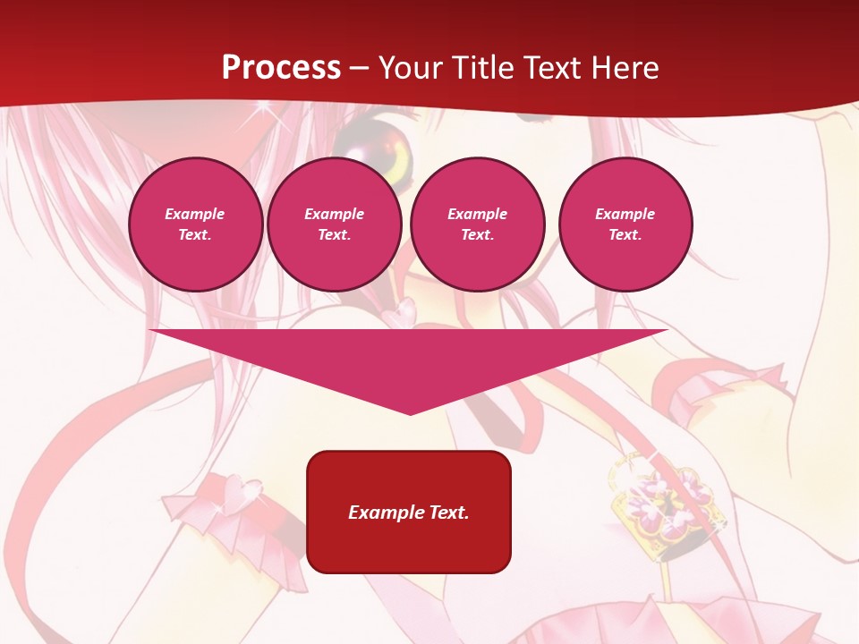 A Girl In A Pink Dress With A Heart On Her Head PowerPoint Template