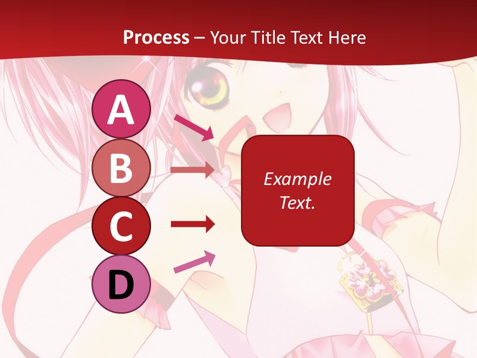 A Girl In A Pink Dress With A Heart On Her Head PowerPoint Template