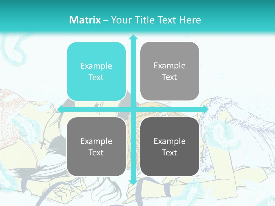 A Couple Of People Laying On Top Of Each Other PowerPoint Template