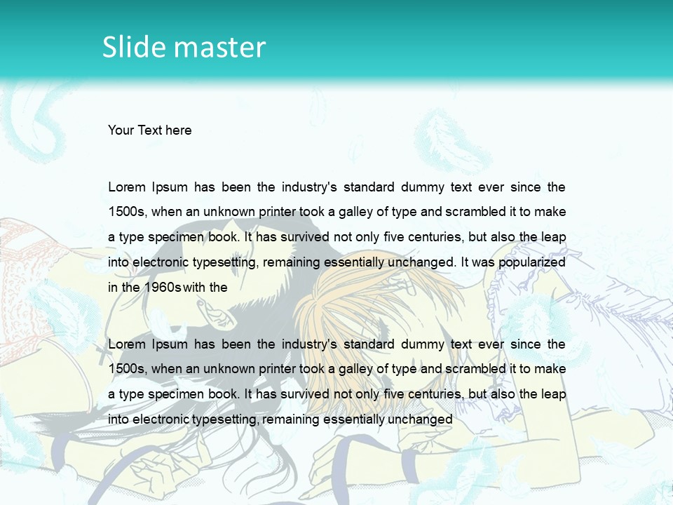 A Couple Of People Laying On Top Of Each Other PowerPoint Template