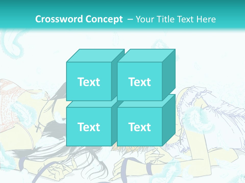 A Couple Of People Laying On Top Of Each Other PowerPoint Template