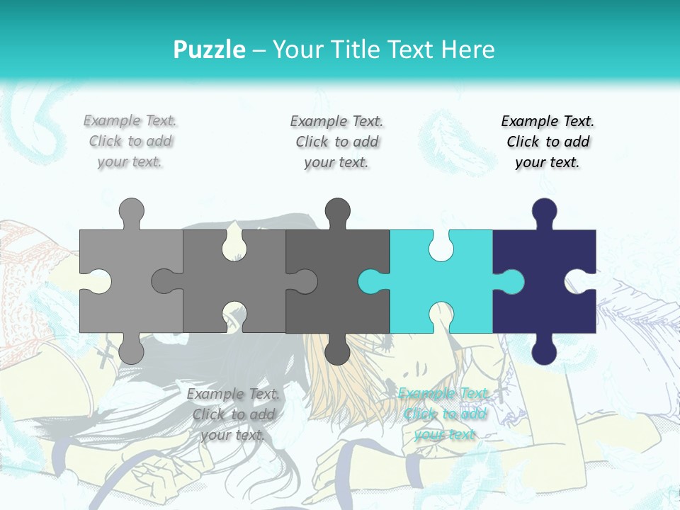 A Couple Of People Laying On Top Of Each Other PowerPoint Template