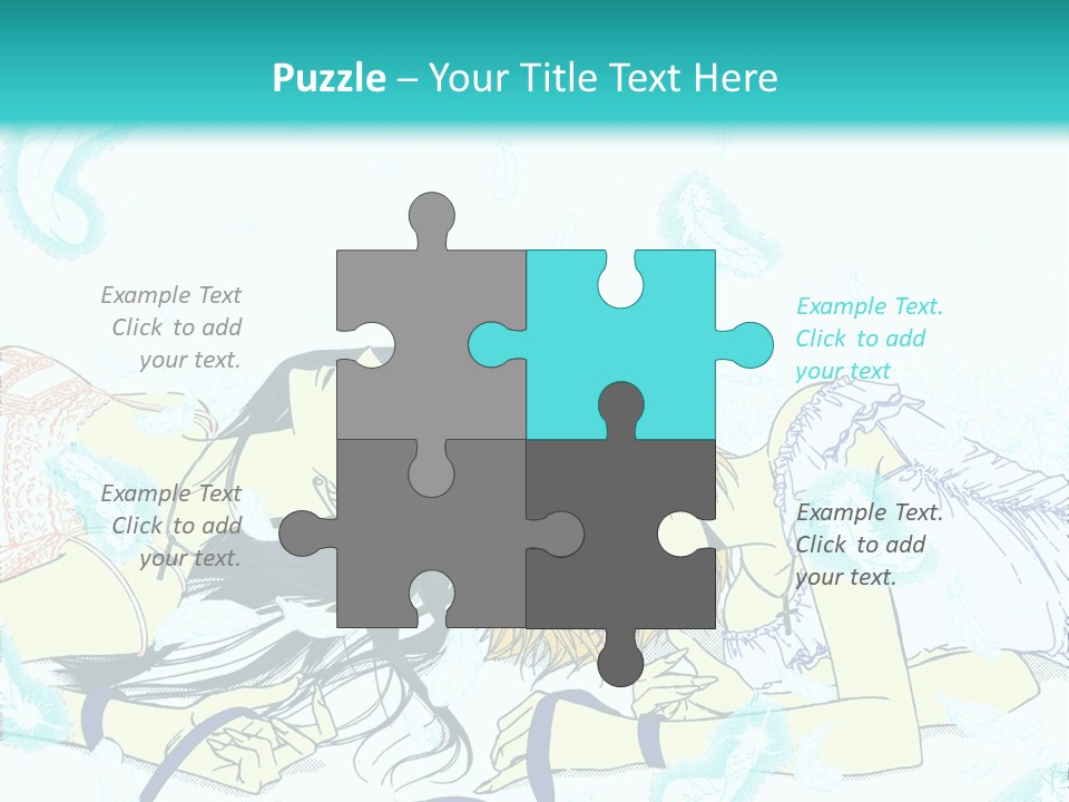 A Couple Of People Laying On Top Of Each Other PowerPoint Template