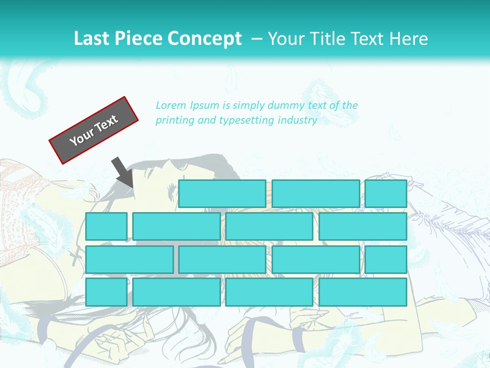 A Couple Of People Laying On Top Of Each Other PowerPoint Template