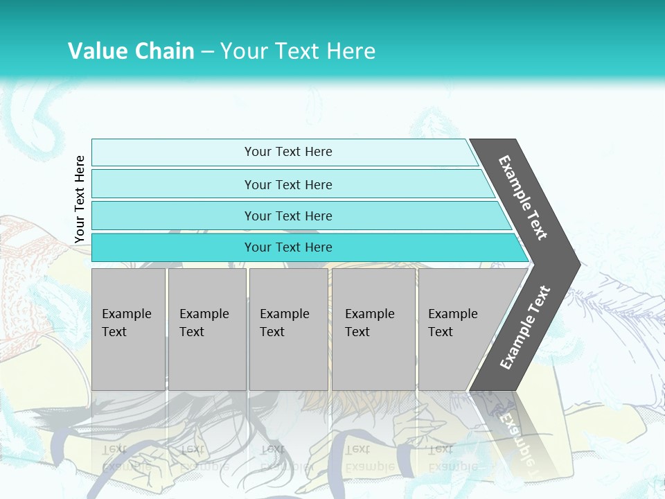 A Couple Of People Laying On Top Of Each Other PowerPoint Template