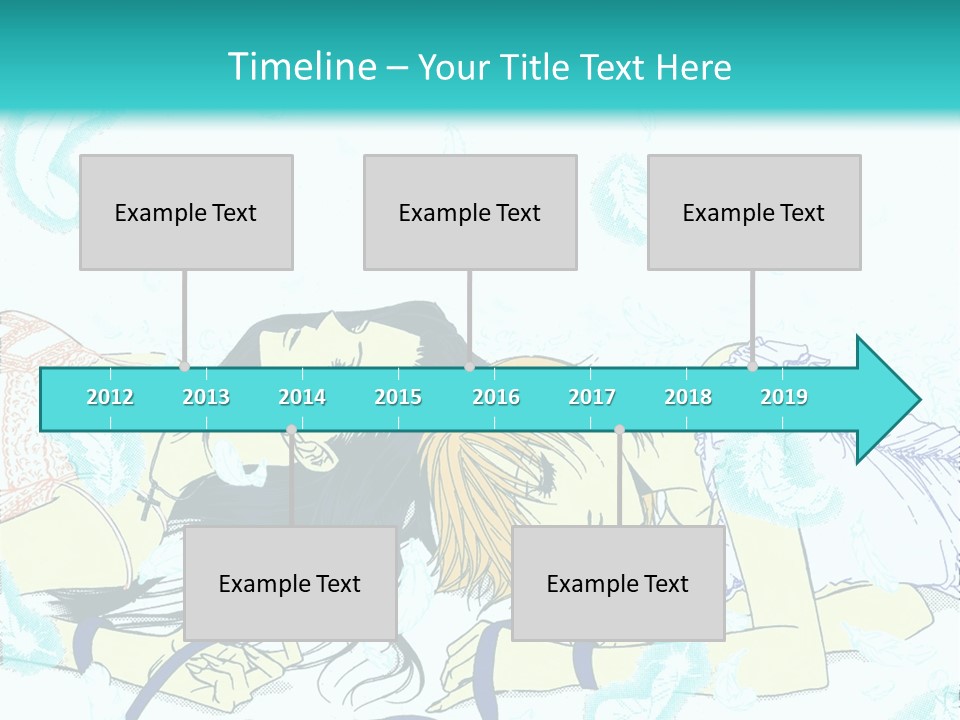 A Couple Of People Laying On Top Of Each Other PowerPoint Template