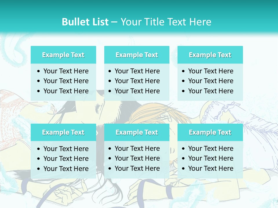 A Couple Of People Laying On Top Of Each Other PowerPoint Template