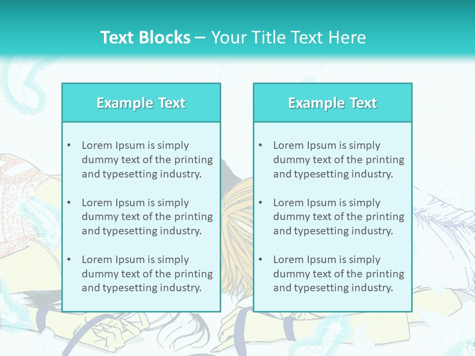A Couple Of People Laying On Top Of Each Other PowerPoint Template