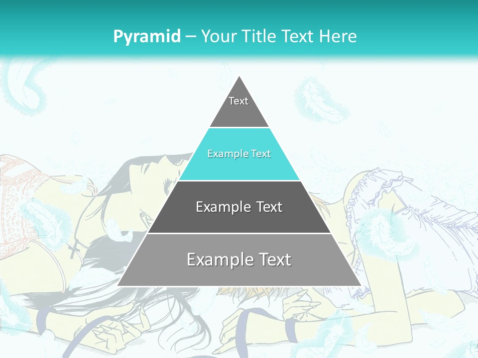 A Couple Of People Laying On Top Of Each Other PowerPoint Template