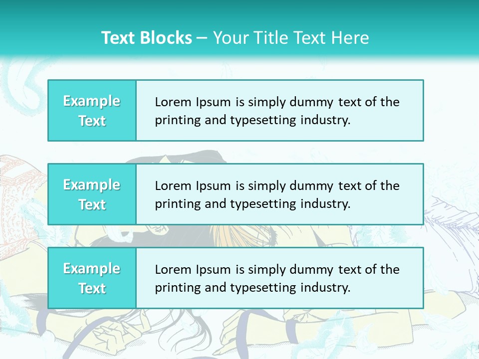 A Couple Of People Laying On Top Of Each Other PowerPoint Template