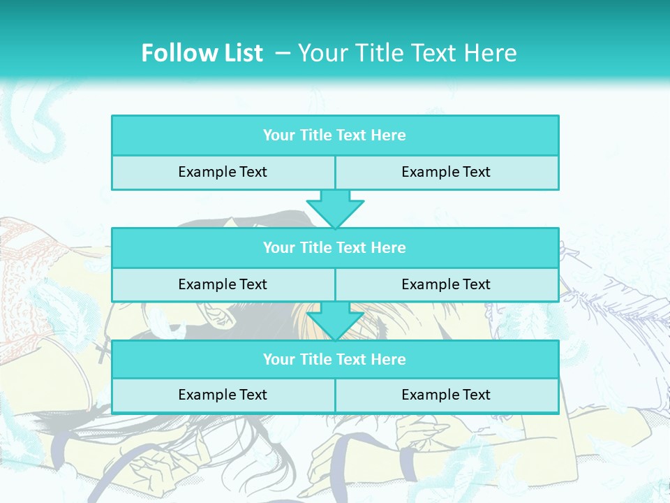 A Couple Of People Laying On Top Of Each Other PowerPoint Template