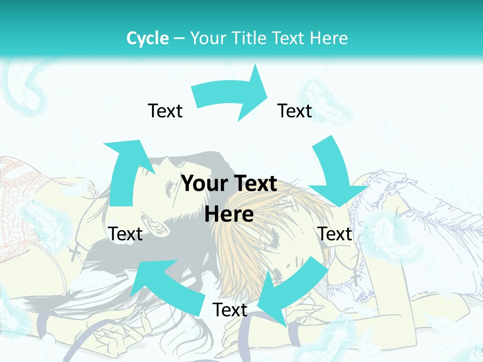 A Couple Of People Laying On Top Of Each Other PowerPoint Template