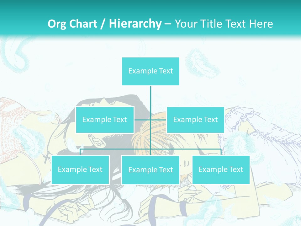 A Couple Of People Laying On Top Of Each Other PowerPoint Template