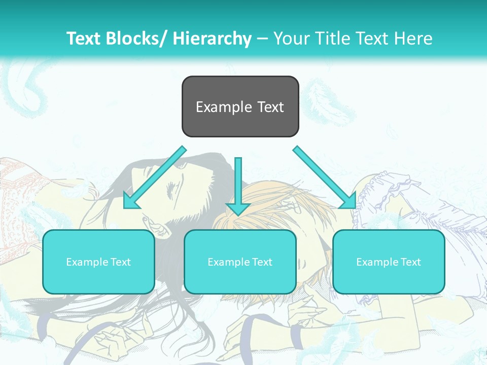 A Couple Of People Laying On Top Of Each Other PowerPoint Template