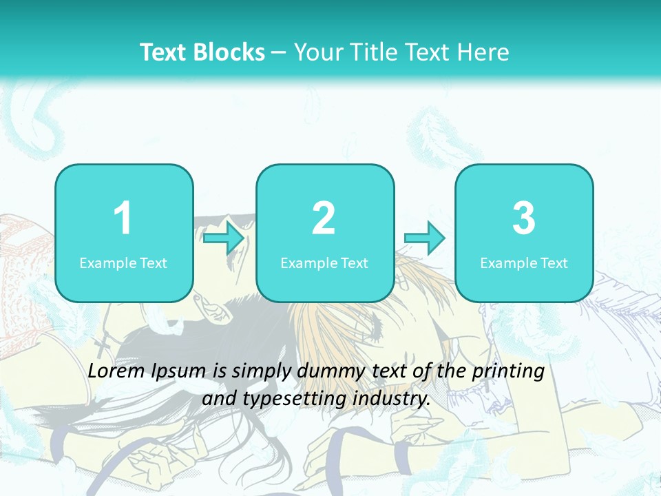 A Couple Of People Laying On Top Of Each Other PowerPoint Template