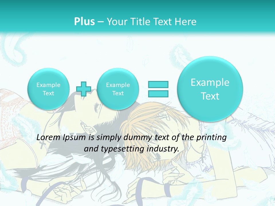 A Couple Of People Laying On Top Of Each Other PowerPoint Template