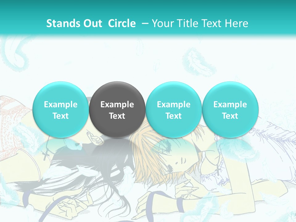 A Couple Of People Laying On Top Of Each Other PowerPoint Template