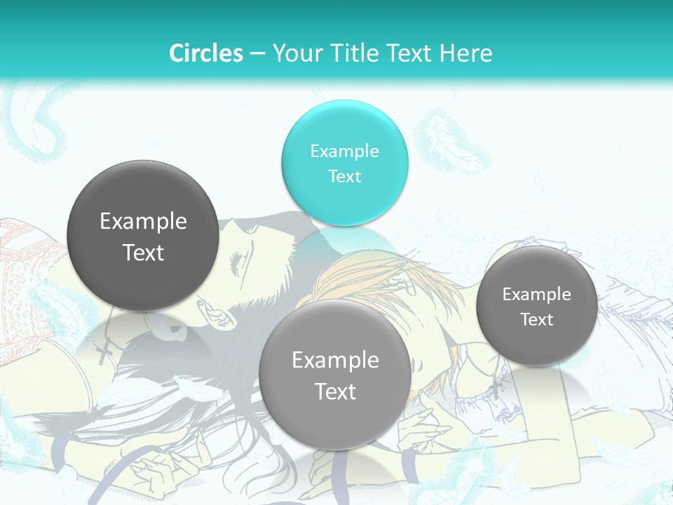 A Couple Of People Laying On Top Of Each Other PowerPoint Template