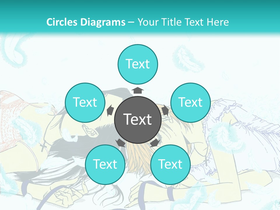 A Couple Of People Laying On Top Of Each Other PowerPoint Template