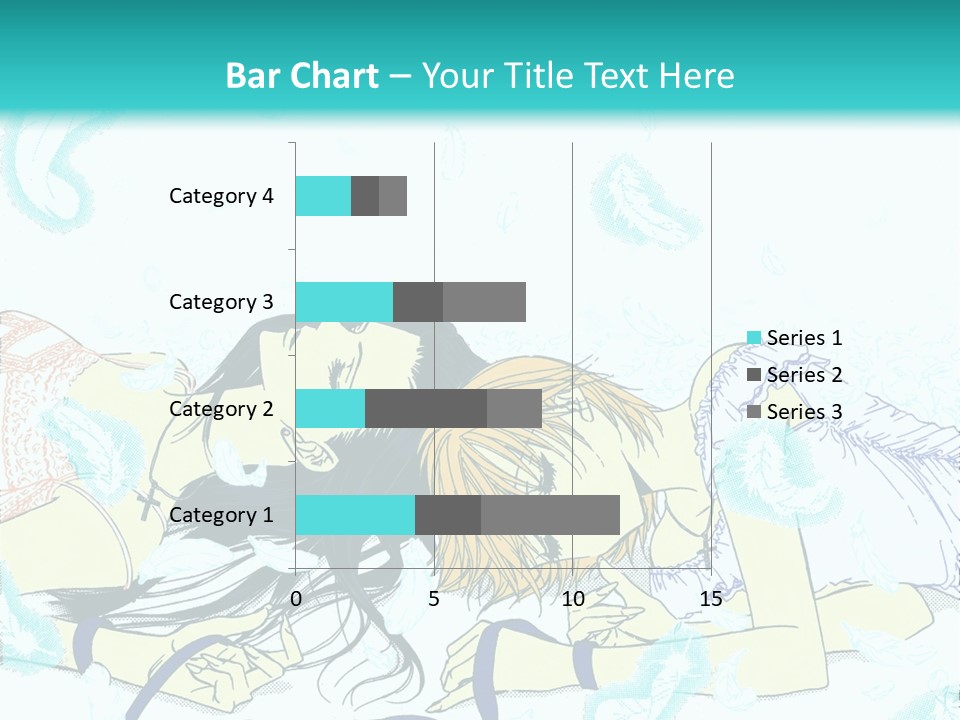 A Couple Of People Laying On Top Of Each Other PowerPoint Template