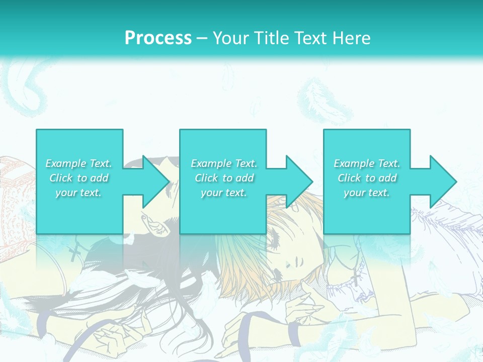A Couple Of People Laying On Top Of Each Other PowerPoint Template
